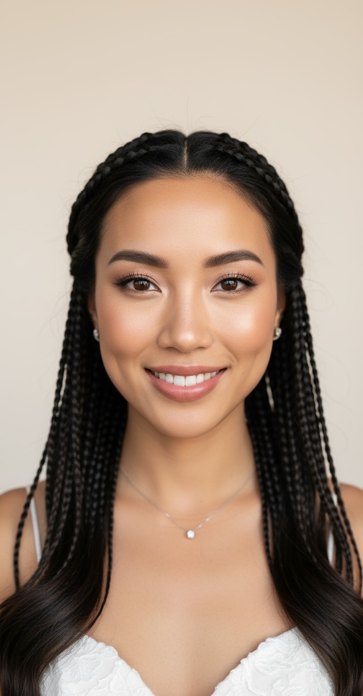 After Boho Box Braids